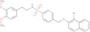 (2-(3,4-dimethoxyphenyl)ethyl)((4-((1-bromo(2-naphthyloxy))methyl)phenyl)sulfonyl)amine