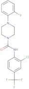 N-[2-chloro-4-(trifluoromethyl)phenyl]-4-(2-fluorophenyl)piperazine-1-carboxamide
