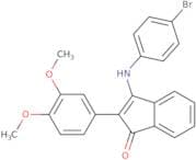 2-(3,4-dimethoxyphenyl)-3-((4-bromophenyl)amino)inden-1-one