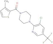 4-(3-chloro-5-(trifluoromethyl)(2-pyridyl))piperazinyl 3-methyl(2-thienyl) ketone