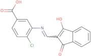 3-(((1,3-dioxoindan-2-ylidene)methyl)amino)-4-chlorobenzoic acid