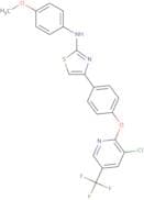 (4-(4-(3-chloro-5-(trifluoromethyl)(2-pyridyloxy))phenyl)(2,5-thiazolyl))(4-methoxyphenyl)amine