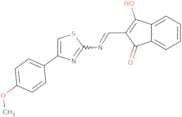 2-(((4-(4-methoxyphenyl)-2,5-thiazolyl)amino)methylene)indane-1,3-dione
