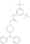 2-(4-(diphenylmethyl)piperazinyl)-N-(3,5-bis(trifluoromethyl)phenyl)ethanamide