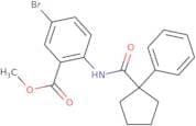 methyl 5-bromo-2-(1-phenylcyclopentaneamido)benzoate