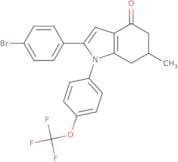 2-(4-bromophenyl)-6-methyl-1-(4-(trifluoromethoxy)phenyl)-5,6,7-trihydroindol-4-one