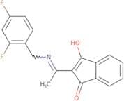 2-((((2,4-difluorophenyl)methyl)amino)ethylidene)indane-1,3-dione