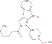 2-hexanoyl-3-(4-methoxyphenyl)indeno[3,2-c]pyrazol-4-one