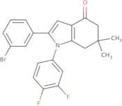 1-(3,4-difluorophenyl)-2-(3-bromophenyl)-6,6-dimethyl-5,6,7-trihydroindol-4-one