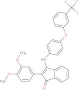 2-(3,4-dimethoxyphenyl)-3-((4-(3-(trifluoromethyl)phenoxy)phenyl)amino)inden-1-one
