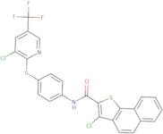 (3-chlorobenzo[g]benzo[b]thiophen-2-yl)-N-(4-(3-chloro-5-(trifluoromethyl)(2-pyridylthio))phenyl)f…