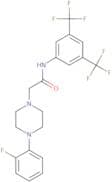 N-(3,5-bis(trifluoromethyl)phenyl)-2-(4-(2-fluorophenyl)piperazinyl)ethanamide