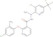 (2-(4-chloro-2-methylphenoxy)(3-pyridyl))-N-((3-chloro-5-(trifluoromethyl)(2-pyridyl))methylamino)…