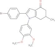 1-(3,4-dimethoxyphenyl)-2-(4-bromophenyl)-6-methyl-5,6,7-trihydroindol-4-one