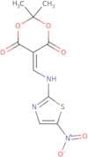 2,2-dimethyl-5-(((3-nitro(2,5-thiazolyl))amino)methylene)-1,3-dioxane-4,6-dione