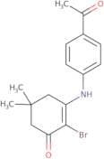 3-((4-acetylphenyl)amino)-2-bromo-5,5-dimethylcyclohex-2-en-1-one