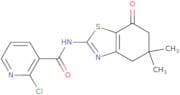 N-(5,5-dimethyl-7-oxo(4,5,6-trihydrobenzothiazol-2-yl))(2-chloro(3-pyridyl))formamide