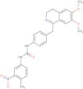1-(4-((6,7-dimethoxy(3,4-dihydroisoquinolyl))methyl)phenyl)-3-(4-methyl-3-nitrophenyl)urea