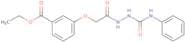 ethyl 3-((N-((phenylamino)carbonylamino)carbamoyl)methoxy)benzoate
