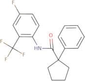 N-[4-fluoro-2-(trifluoromethyl)phenyl]-1-phenylcyclopentane-1-carboxamide