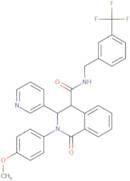 (2-(4-methoxyphenyl)-1-oxo-3-(3-pyridyl)(4-2,3,4-trihydroisoquinolyl))-N-((3-(trifluoromethyl)phen…