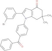2-(3-bromophenyl)-6,6-dimethyl-1-(4-(phenylcarbonyl)phenyl)-5,6,7-trihydroindol-4-one