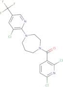 2,6-dichloro(3-pyridyl) 4-(3-chloro-5-(trifluoromethyl)(2-pyridyl))(1,4-diazaperhydroepinyl) ketone
