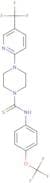 ((4-(trifluoromethoxy)phenyl)amino)(4-(5-(trifluoromethyl)(2-pyridyl))piperazinyl)methane-1-thione