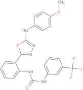 ((2-(3-((4-methoxyphenyl)amino)(2,4,5-oxadiazolyl))phenyl)amino)((3-(trifluoromethyl)phenyl)amino)…