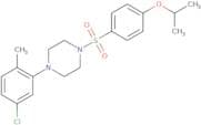 4-(5-chloro-2-methylphenyl)-1-((4-(isopropoxy)phenyl)sulfonyl)piperazine