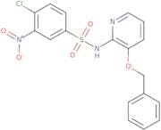 ((4-chloro-3-nitrophenyl)sulfonyl)(3-(phenylmethoxy)(2-pyridyl))amine