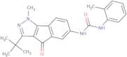 N-(3-(tert-butyl)-1-methyl-4-oxoindeno[2,3-d]pyrazol-6-yl)((2-methylphenyl)amino)formamide