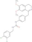 3-(3,4-dichlorobenzyl)-1-(4-((6,7-dimethoxy(3,4-dihydroisoquinolyl))methyl)phenyl)urea