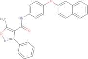 (5-methyl-3-phenylisoxazol-4-yl)-N-(4-(2-naphthyloxy)phenyl)formamide