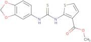 methyl 2-(((benzo[d]1,3-dioxolan-5-ylamino)thioxomethyl)amino)thiophene-3-carboxylate