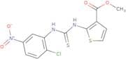 methyl 2-((((2-chloro-5-nitrophenyl)amino)thioxomethyl)amino)thiophene-3-carboxylate