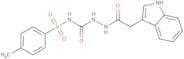 1-(2-(indol-3-yl)-acetyl)-4-(4-toluenesulphonyl)semicarbazide