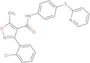 (3-(2-chlorophenyl)-5-methylisoxazol-4-yl)-N-(4-(2-pyridylthio)phenyl)formamide