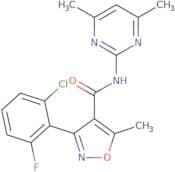 N-(4,6-dimethylpyrimidin-2-yl)(3-(6-chloro-2-fluorophenyl)-5-methylisoxazol-4-yl)formamide