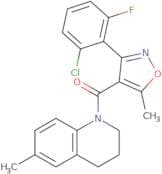 3-(6-chloro-2-fluorophenyl)-5-methylisoxazol-4-yl 6-methyl(1,2,3,4-tetrahydroquinolyl) ketone