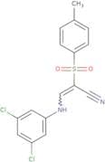 3-((3,5-dichlorophenyl)amino)-2-((4-methylphenyl)sulfonyl)prop-2-enenitrile