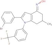 2-(3-bromophenyl)-4-(hydroxyimino)-6-methyl-1-(3-(trifluoromethyl)phenyl)-5,6,7-trihydroindole