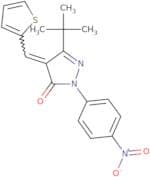 3-(tert-butyl)-1-(4-nitrophenyl)-4-(2-thienylmethylene)-2-pyrazolin-5-one