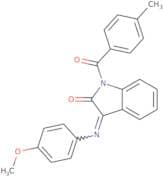 3-((4-methoxyphenyl)imino)-1-((4-methylphenyl)carbonyl)indolin-2-one