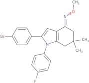 (2-(4-bromophenyl)-1-(4-fluorophenyl)-6,6-dimethyl(5,6,7-trihydroindol-4-ylidene))methyloxime