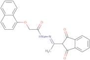 N-(1-aza-2-(1,3-dioxoindan-2-yl)prop-1-enyl)-2-naphthyloxyethanamide