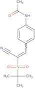 N-(4-(2-((tert-butyl)sulfonyl)-2-nitrilovinyl)phenyl)ethanamide
