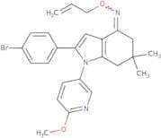 aza(2-(4-bromophenyl)-1-(6-methoxy(3-pyridyl))-6,6-dimethyl(5,6,7-trihydroindol-4-ylidene))prop-2-…