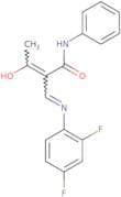2-acetyl-3-((2,4-difluorophenyl)amino)-N-phenylprop-2-enamide