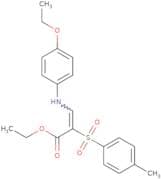 ethyl 3-((4-ethoxyphenyl)amino)-2-((4-methylphenyl)sulfonyl)prop-2-enoate